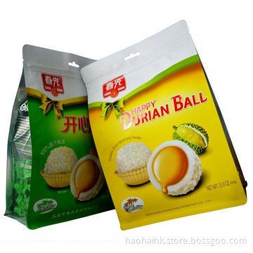 Flat Bottom Resealable Food Package Bag, Made of OPP/VM-PET/PE Materials